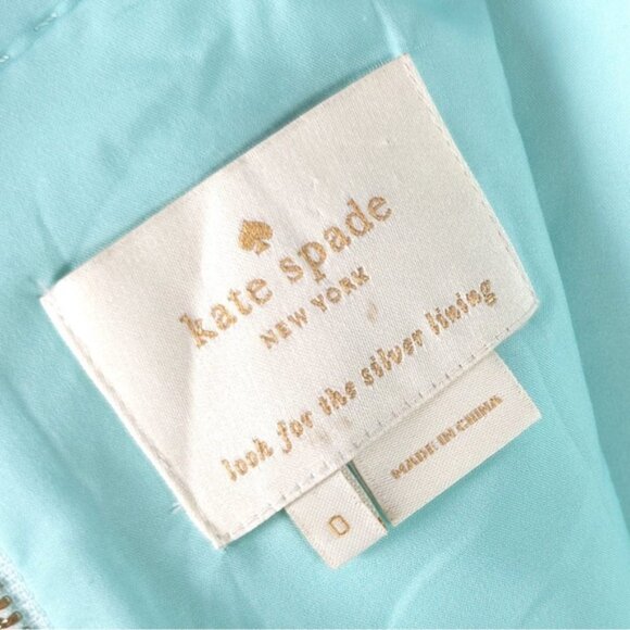 KATE SPADE Women’s Sheath Dress Pockets Mint Green Tiffany Blue NJMU2538 Size 0 - Picture 6 of 14